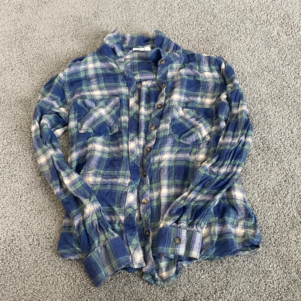 Maurices S flannel top